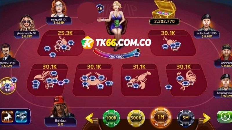 Chi tiết về cách tính thưởng của trò chơi bầu cua TK66